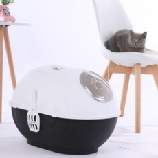 타원형 캡슐 고양이 화장실CF-S11(블랙)