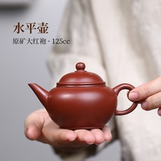 傳統經典水平壺小號硃泥泡茶器功夫茶配套茶具單壺個人專用紫砂壺, WHHL022大紅袍水平壺, 1個