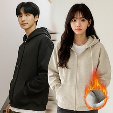 남녀공용 웜코어 오버핏 기모 후드집업 6color 데일리 학생잠바 여자 남여공용 아우터 남자