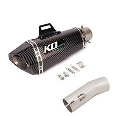 오토바이용 슬립온 풀 배기 시스템 프론트 링크 파이프, A. 중간 파이프, 4. H