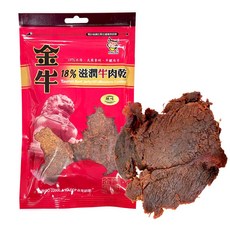 金門特產 金牛 牛肉乾 原味 18% 滋潤肉乾, 1個, 牛肉原味, 100g