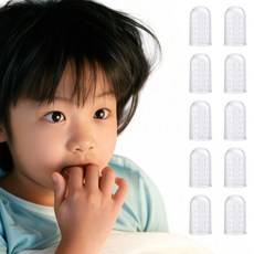 와일드 몬스터 손톱 물어뜯기 방지 손 손가락 뜯기 깨물기 버릇 보호 교정 예방 실리콘, 10개