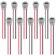 DWEII 새롭게 업그레이드된 LED USB-C 커넥터 Type-C 암 섀시 2핀 소켓 커넥터 방수 잭 암 충전 포트 3A USB-C(원형) 10개, G