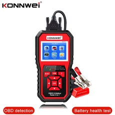KONNWEI KW870 6V 진단 크랭킹 테스터 12V 스캐너 자동차 도구 테스트 OBD2 배터리 오토바이 IN 충전, 1개