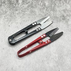 고탄소강 실뜯개 수예 쪽가위, 레드