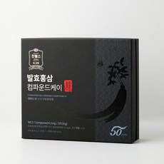 진웰스 컴파운드케이K 발효 홍삼 스틱 + 쇼핑백세트 10g x 30포, 1박스, 30회분
