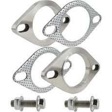 신톤즈 2.35인치 2볼트 스테인리스강 배기 플랜지 및 개스킷 연결 키트볼트 너트 포함2.35인치60mm, 2.35 Inch, 2 Bolt