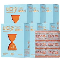 비타잉 지속성 비타민C 10시간 지속 메가도스 천연비타민 수험생 직장인 부모님 영양제 솔루티, 30정, 6개