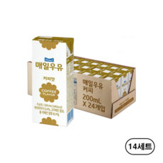 매일우유 커피 우유 200ml 24팩, 336개