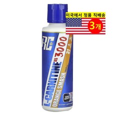 Ronnie Coleman 비타 에디션 L-카르니틴XS 3000 오렌지 스매시 맛 L-Carnitine, 3개, 473ml