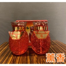 鳳梨蠟燭【酥油。果凍】土地公 蠟燭, 1個, １號【鳳梨】０３對＝半件,酥油【收據．需要請備註】