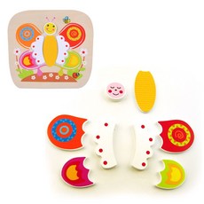 퍼즐장난감 나비 도형 퍼즐 모양 맟추기 수조작 영역 교구 장난감