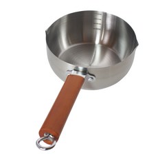 데이브렉 우드핸들 계량 편수냄비, 1개, 스텐, 18cm