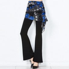 차차퀸 플라워댄스레이어드스커트, 블루