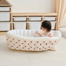 유아 물놀이 튜브 욕조 수영장, 1개, 하트