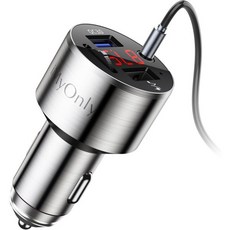 어댑터 FM 송신기 블루투스 5.3 iMyOnly QC3.0 전 금속 AUX 차량 음악 재생기 무선 라디오 키트 핸즈프리 통화 지원 USB 디스크, 어댑터 FM 송신기 블루투스 5.3 iMyOnly QC