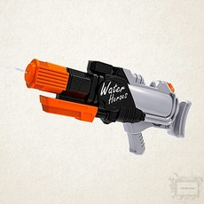 오로라 물총 15000 저스트샷 블랙 워터건 1740ml 1개입