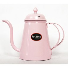 L-BEANS 304不鏽鋼, 1個, 粉紅色細口壺, 600ml