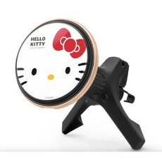 GARMMA Hello Kitty 車用無線充電支架，可愛造型，無線充電，行車安全穩固, 蝴蝶結