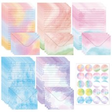 대용량 수채화 편지지세트 봉투포함, 1팩, 수채화B