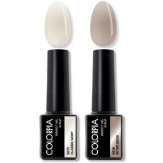 칼라피아 원스텝 퍼펙트젤 시럽 젤네일 세트, 1세트, 01. 클래식아이보리+레트로베이지