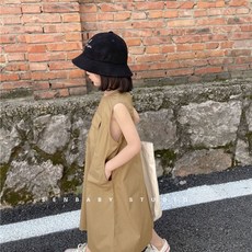 SENBABY STUDIO 女童無袖連身裙