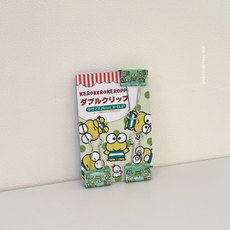 일본정품 산리오 케로피 디자인 클립 집게 팬시클립 25mm 3개입