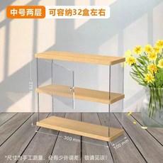 CD 장식장 카세트테이프 진열장 보관 정리대 정리 선반 보관함, B. 중형 2단 32개 수납