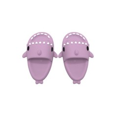 라부부 팝바트 슬리퍼 17cm Labubu 상어 슬리퍼 시리즈 인형슈즈 귀여운 액세서리, 17CM 라부 신발 인형 없음, 퍼플 상어 슬리퍼