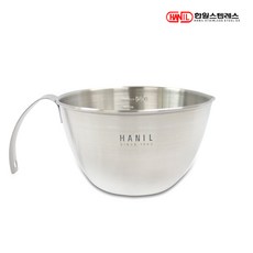 한일STS 스텐레스304 손잡이형 계량믹싱볼 750ml 계량컵, 단품, 1개