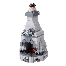 MOC 중세 성 장면 군사 감옥 처형 지상 걸이식 케이지 단두대 빌딩 블록 키트 벽돌 조립 장난감 아이, 04 B269