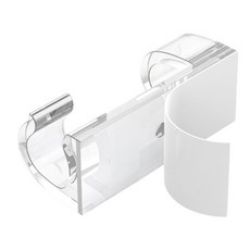 CableCreation (50入)透明黏膠理線夾 理線器 線扣 線材收納整理器 CT1001-G, 透明, 1個