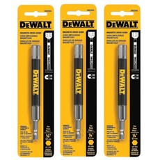 DEWALT DW2055 마그네틱 비트 팁 홀더, 옐로우/블랙/스틸 (3팩), 옐로우/블랙/스틸 (3팩)