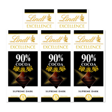 린트 초콜릿 엑설런트 다크 90%, 100g, 5개
