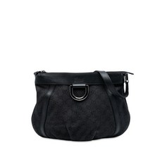 구찌 중고 2016-2025 GG 데님 애비 D링 크로스 백