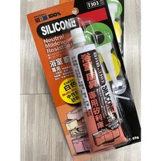 百分百100% 浴室廚具專用中性防霉矽利康 T303，防水密封、長效防霉，居家修繕首選, 1個, T303-2 白色