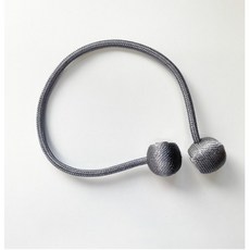 커튼타이백 자석스트랩 커튼정리 예쁜 집게 매듭 후크, 1개, 실버