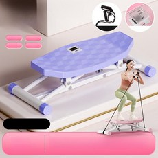 도리팝 사이드런지 스키머신 가정용 정형 보정기 저소음 유산소 운동기구 고관절 코어운동, 블루