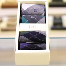 닥스 3905K 아가일 혼합패턴 장목 4족세트