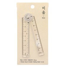 모닝글로리 1500 비움 스마트 더블 겹자 16cm 낱개, 1개, 없음