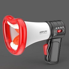 빅마우스 입술모형스피커 장난감 증폭기 음성 변경 마이크 메기폰 스피커 무선확성기, 흰색 + USB 충전(더 큰 볼륨), 1개