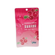 博勝生醫 蔓越莓呵護錠 5袋組(共30錠/維他命C/益生菌/私密呵護), 5個, 30錠裝