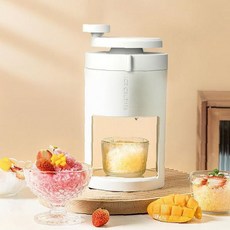 갈이 빙수 제조기 주방 얼음 가전 기계 여름 디저트 전동 메이커 간식 기구 조리, 본품+얼음틀set