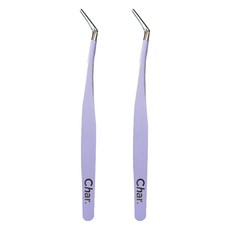 Char 45도 족집게, 2개, 퍼플