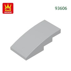 슬로프 곡선 블록 컬러 벽돌과 조립 부품, 20. 70.Light Bluish Gray, 1개