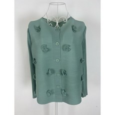 限量現貨 湖水綠摺摺外套#A031112