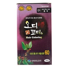 오디코디 헤어염색약 컬러링 샴푸하듯 3분 흑색, 본상품선택, 1