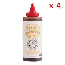 바찬스 핫 앤 스파이시 제패니즈 바베큐 소스, 454g, 4개