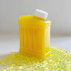 水晶寶寶 海綿寶寶 玩具 互動玩具 適閤多種玩具 植栽用水晶泥 戶外玩具 競技玩具 園藝用魔晶土 水晶土 專用 吸水珠, 黃色大瓶 約15w顆, 1個