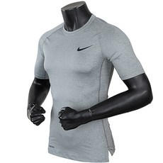 耐克韓國功能服連身衣短袖健康服家庭訓練內衣耐克專業上衣灰色